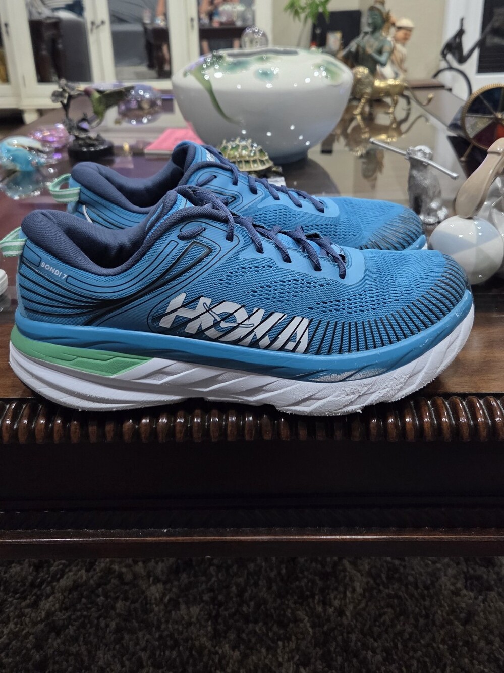 HOKA One One Bondi 7 Men's Running Shoes — Blue